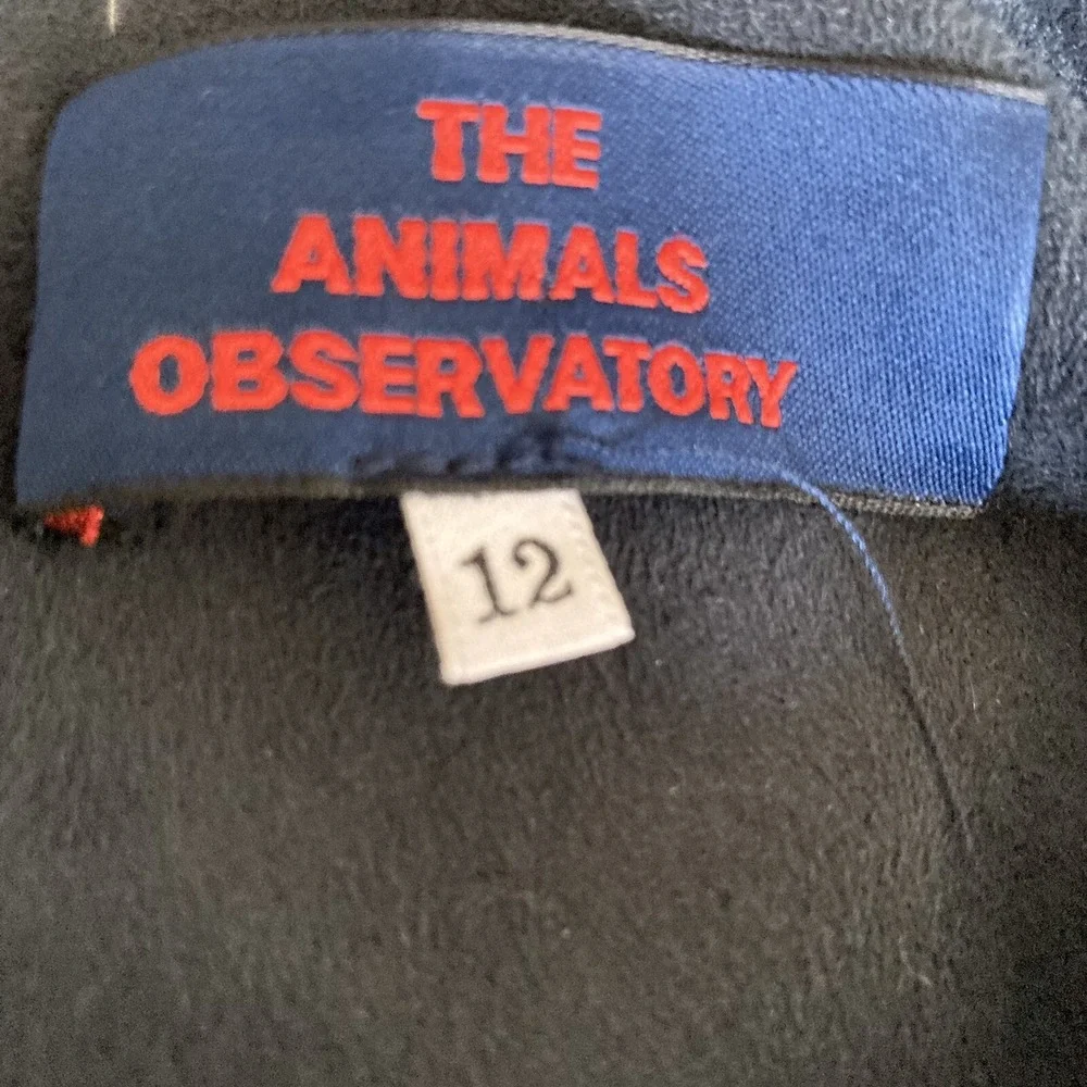 The Animals Observatory Girls 12 Sherpa Corduroy Moto Jacket Blue Burgundy